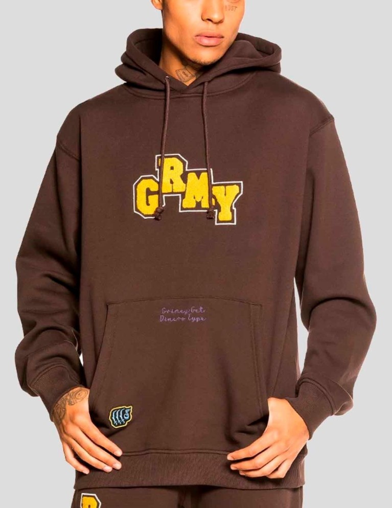 Sudadeira GRIMEY singgang juntion hoodie brown
